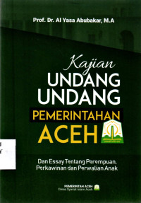 Image of Kajian UU Pemerintahan Aceh Dan Essay Tentang Perempuan, Perkawinan Dan Perwalian Anak