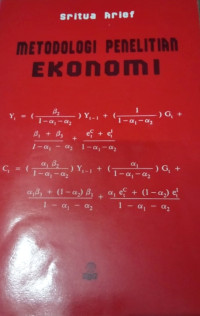 Image of Metodologi Penelitian Ekonomi