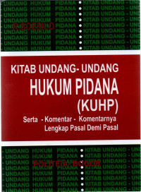 Image of Kitab Undang-undang Hukum Pidana